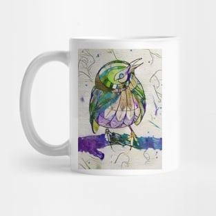 Colour Bird Ink Wash Water Colour Mug